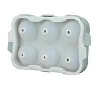 Omabeta Moule à Glaçons en Silicone avec Entonnoir pour un Remplissage et un Stockage Faciles des Cocktails et des Boissons - 6 Trous, Silicone de qualité Alimentaire, 19 X 12 X 4,5 Cm