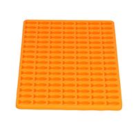Omabeta Moule de Cuisson de Friandises pour Animaux de Compagnie en Forme de Poisson, pour Biscuits et Collations Amusants pour Chiens, Silicone de qualité Alimentaire, 112 Trous