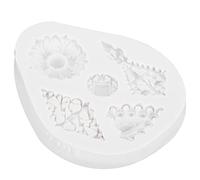 Omabeta Moule de Cuisson en Silicone, Motif de Diamants Rétro, Outil Antiadhésif pour Décoration de Gâteaux DIY dans la Cuisine, Gris, 1 Pièce (50-611-B gris)