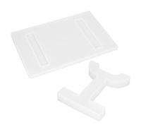 Omabeta Moule en Silicone époxy Cristal Bricolage, pour Plateau de Bureau, Artisanat Blanc, 1 X Article pour Décoration de Bureau à Domicile (Ensemble pieds en T + 60-783)