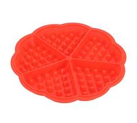 Omabeta Moule en Silicone pour la Cuisson, Moule à Gaufres de qualité Alimentaire, Accessoire de Cuisine Polyvalent pour la Fabrication de Gâteaux et de Muffins, 1 X (5 modèles d'amour consécutifs
