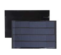 Omabeta Panneau Solaire époxy 2 Pièces Mini 5V 2W Panneau D'alimentation Haute efficacité pour Lampes de Bricolage et Jouets Solaires 142x88mm