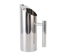 Omabeta Pichet à Eau en Acier Inoxydable de 1 L avec Bec Verseur Anti-fuite pour thé infusé à Froid, Cocktail, thé aux Fleurs, Idéal pour 2 à 4 Personnes, Large Plage de Température, Corps Droit