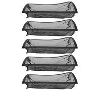 Omabeta Piège à Couvercle de Registre de Sol, 5 Pièces, Filtre à Mailles de Ventilation Durable pour Usage Domestique, Filtration Efficace de la Poussière (4x10 Pouces)