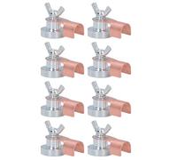 Omabeta Pince de Mise à la Terre Magnétique de Soudage, Ensemble de 8 Pinces de Terre de Soudage Magnétiques en Acier Durable pour un Support de amélioré (Petite)