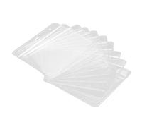 Omabeta Protecteur de Carte étanche, 10 Pièces, Pochette en PVC Transparent pour Dossiers de Vaccination, Porte-carte d'identité Durable pour Enseignants et Infirmières 4,7x4,3 Pouces