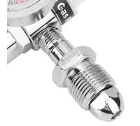 Omabeta Réducteur de Pression D'Argon, Régulateur de Gaz Argon, Type à Piston 0-25 L Min en Alliage de Zinc chromé pour Gaz et Carbone
