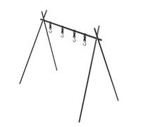 Omabeta Support de Cuisson pour Barbecue avec Trépied pour une Cuisine Facile en Plein Air, Alliage D'aluminium Léger, Parfait pour les Pique-niques et le Camping, 75 X 49 X 74,5 cm.