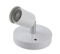 Omabeta Supports de Lampe en céramique et Fer ， 1 Pc E27 Plafonnier Vintage Moderne Lampe Murale Support D'ampoule Douille 180 ° Degrés Rotation pour La Maison Ou Le Bureau(Blanc)