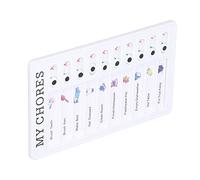 Omabeta Tableaux de Notes Détachables et Faciles D'entretien, Effaçables à Sec pour les Enfants à la Maison, PVC 20x12cm (MES corvées)
