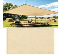 Ombrage Terrasse Exterieur Rectangulaire 1.8x4M Voile D'ombrage Bache Ombrage Exterieur Imperméable Protection UV Solaire pour Jardins Balcons Pergola Terrasse avec Cordons - Jaune Clair