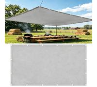 Ombrage Terrasse Exterieur Rectangulaire 2.6x4.5M Voile D'ombrage Bache Ombrage Exterieur Imperméable Protection UV Solaire pour Jardins Balcons Pergola Terrasse avec Cordons - Gris Clair