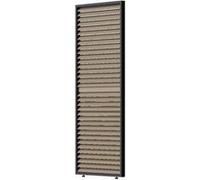 OMBREA Store latéral manuel aluminium anthracite Textilène gris foncé pour pergola 3x3 3x4 3x6 m