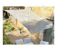 Voile d'ombrage rectangulaire en macramé 3 x 2 m Jardiline
