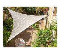Voile d'ombrage triangulaire en macramé 3,60 m Jardiline