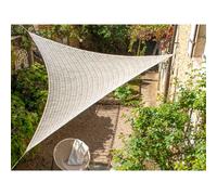 Voile d'ombrage triangulaire en macramé 3,60 m Jardiline