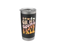 OMG OH MY GOURD I LOVE FALL Funny Autumn Leaves Meme Gobelet isotherme en acier inoxydable double paroi