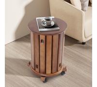 OMGGYER Lot de 4 tabourets empilables en bois 4 en 1 - Table d'appoint polyvalente et amovibles - Pour salle à manger, cuisine, salon - Design peu encombrant (A)