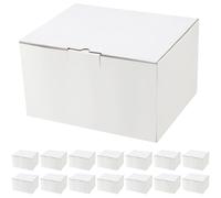 Omgoods - 15 boîtes en carton ondulé blanches pour l'expédition de petits cadeaux