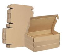 Omgoods - 33 petites boîtes d'expédition - Carton ondulé brun pour cadeaux et emballages