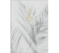 Omgoods - Agenda de bureau/personnel "Book Calendar Young Line 2025" - Format A5, 2 pages par semaine, 160 pages