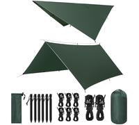 Omgoods - Bâche de camping 3 x 3 mètres - Ultra légère et imperméable, avec protection UV