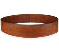 Omgoods - Bordure pour plantes en acier Corten, diamètre 100 cm, hauteur 20 cm, pour jardin et aménagement paysager