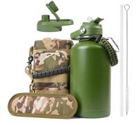 Omgoods - Bouteille d'eau en acier inoxydable, 2,2 litres - Étanchéité parfaite et isolation thermique, idéale pour le sport et les activités de plein air