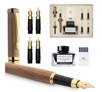 Omgoods - Coffret cadeau de stylo plume de luxe, comprenant de l'encre et des stylos de rechange pour l'écriture et la calligraphie