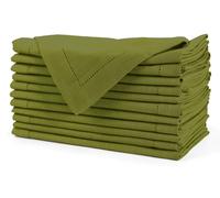 Omgoods - Coffret de 12 serviettes en coton brodées, un secret révélé - Idéal pour les fêtes et les dîners