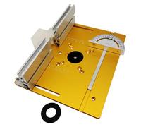Omgoods - Coffret de 3 plaques d'insertion pour le fraisage de l'aluminium et du bois - Outils de précision