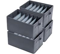 Omgoods - Coffret de 4 organisateurs pour vêtements, avec 6 compartiments