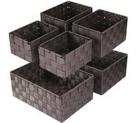 Omgoods - Coffret de 6 paniers de rangement empilables, pour la maison et la cuisine