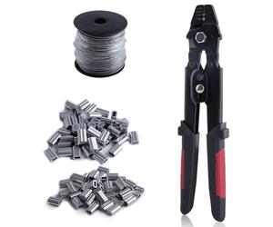 Omgoods - Coffret d'outils de sertissage comprenant 102 pièces, avec câbles et tubes