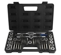 Omgoods - Coffret d'outils de taraudage "Tap en Die" - 40 pièces - Outils de filetage M3-M12 - Kit de refiletage - Boîte de rangement - Complet avec accessoires - Ensemble de tarauds