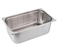 Omgoods - Conteneur en acier inoxydable perforé, format GN 1/1, capacité de 28 litres