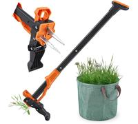 Omgoods - Désherbeur manuel avec sac de 50 litres pour déchets de jardin