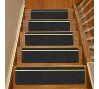 Omgoods - Ensemble de 15 tapis de sol antidérapants pour escaliers, avec des bandes phosphorescentes