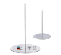 Omgoods - Ensemble de 2 brochettes pour grill - Acier inoxydable - Brochettes pour gyros/döner - Brochettes pour viande - Faciles à nettoyer - Grande résistance à la rupture - Brochettes pour viande