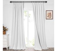 Omgoods - Ensemble de 2 rideaux occultants noirs - Isolants thermiquement, idéaux pour les chambres