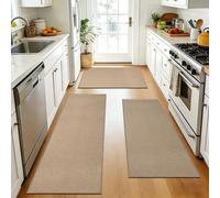 Omgoods - Ensemble de 3 tapis de cuisine antidérapants, aspect jonc de mer