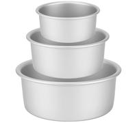 Omgoods - Ensemble de moules ronds professionnels, 3 pièces - Aluminium anodisé, diamètre 15/20/26 cm