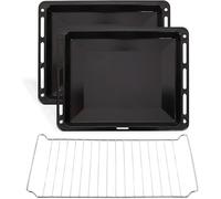 Omgoods - Ensemble de plaques de cuisson avec motif de coq, 46 x 37 cm - Compatible avec les marques Beko, Bosch, Grundig, Samsung