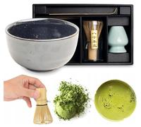Omgoods - Ensemble japonais authentique de matcha, comprenant un bol et des ustensiles en bambou