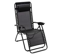 Omgoods - Fauteuil relaxant de jardin - Chaise inclinable zéro gravité pliable pour la détente