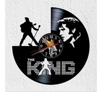 Omgoods - Horloge mural en vinyle, "King of Rock and Roll" - Décoration murale unique