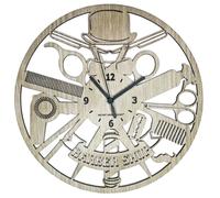 Omgoods - Horloge mural pour salon de coiffure - Décoration pour barbiers et salons de beauté