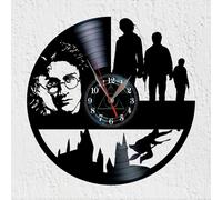 Omgoods - Horloge mural vintage en vinyle - Horloge silencieuse au design antique