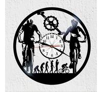 Omgoods - Horloge murale vintage en vinyle - Design vélo