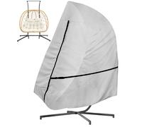 Omgoods - Housse de siège pour balançoire à œufs double - Housse imperméable pour chaise de jardin avec fermeture éclair